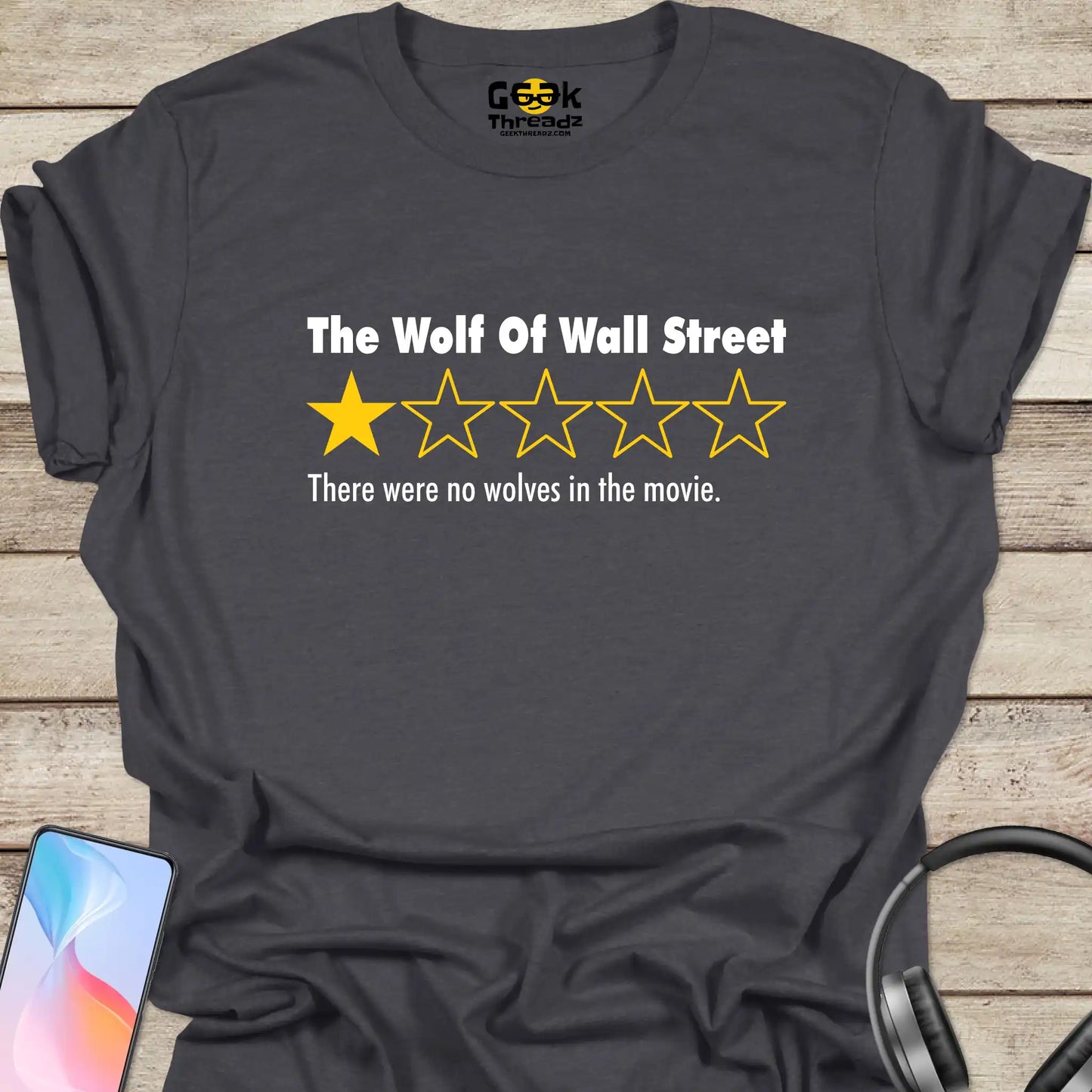 The Wolf Of Wall Street Movie Review One Star T-shirt