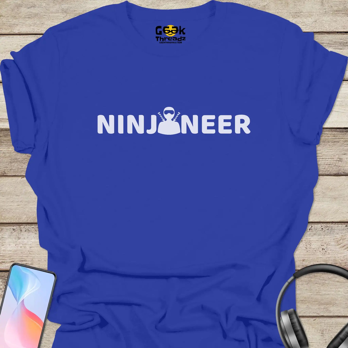 NINJANEER T-shirt - Geek Threadz - Royal Blue