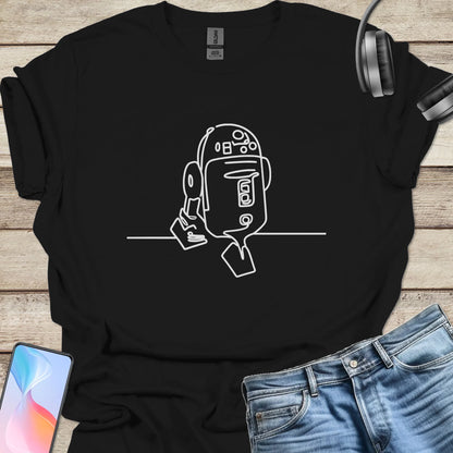 R2D2 Line Art T-shirt