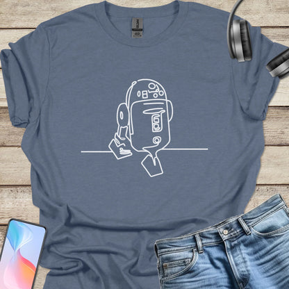 R2D2 Line Art T-shirt