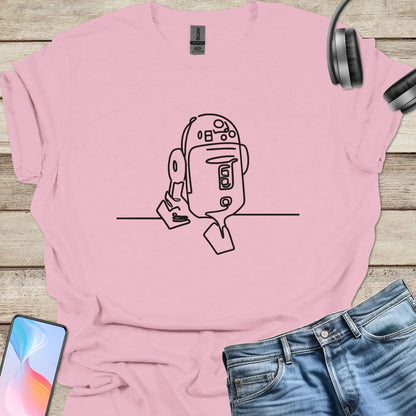 R2D2 Line Art T-shirt