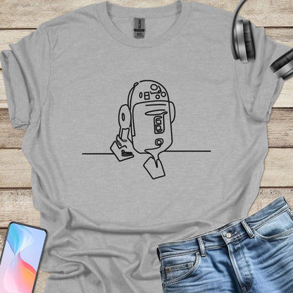 R2D2 Line Art T-shirt