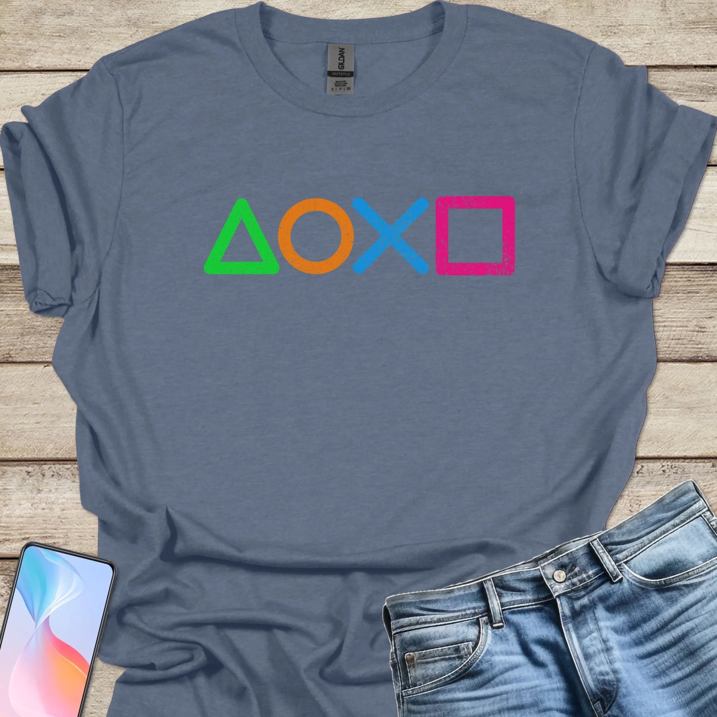 Playstation Controller Symbols T-shirt