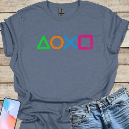 Playstation Controller Symbols T-shirt