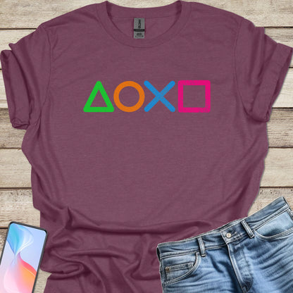 Playstation Controller Symbols T-shirt