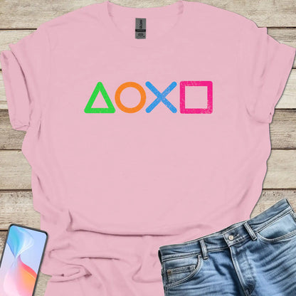 Playstation Controller Symbols T-shirt