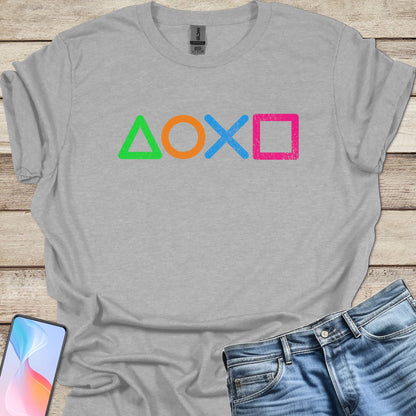 Playstation Controller Symbols T-shirt