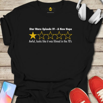 Star Wars Movie Review One Star T-shirt