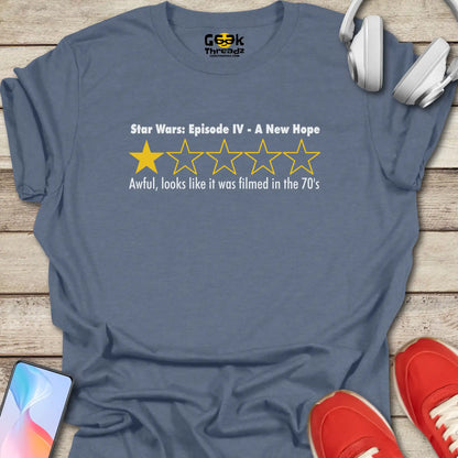 Star Wars Movie Review One Star T-shirt