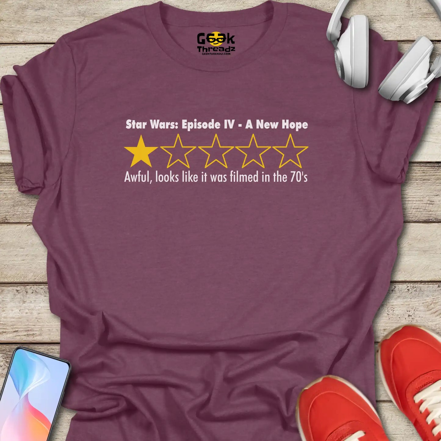 Star Wars Movie Review One Star T-shirt