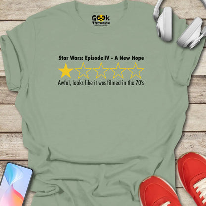 Star Wars Movie Review One Star T-shirt