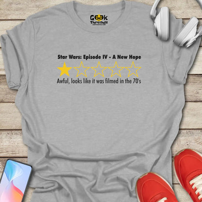 Star Wars Movie Review One Star T-shirt