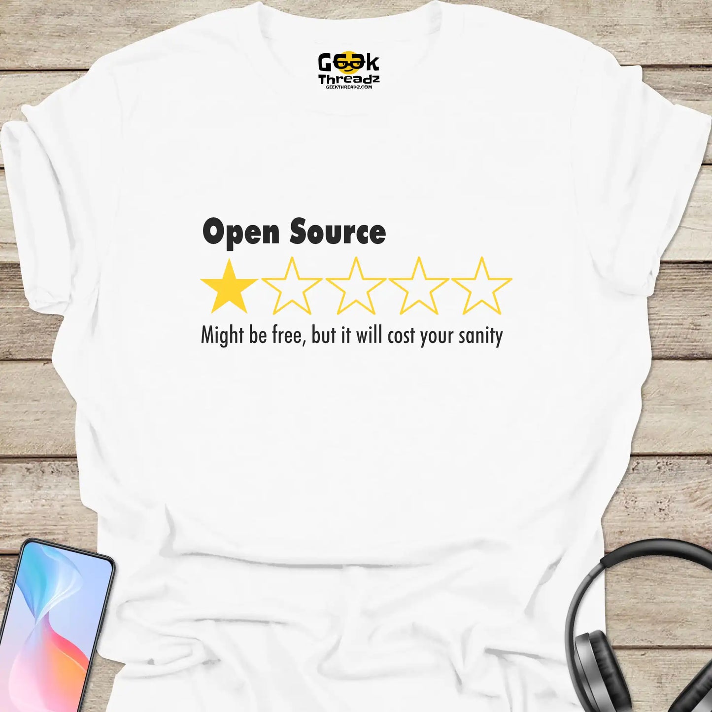 Open Source One Star Revew T-shirt