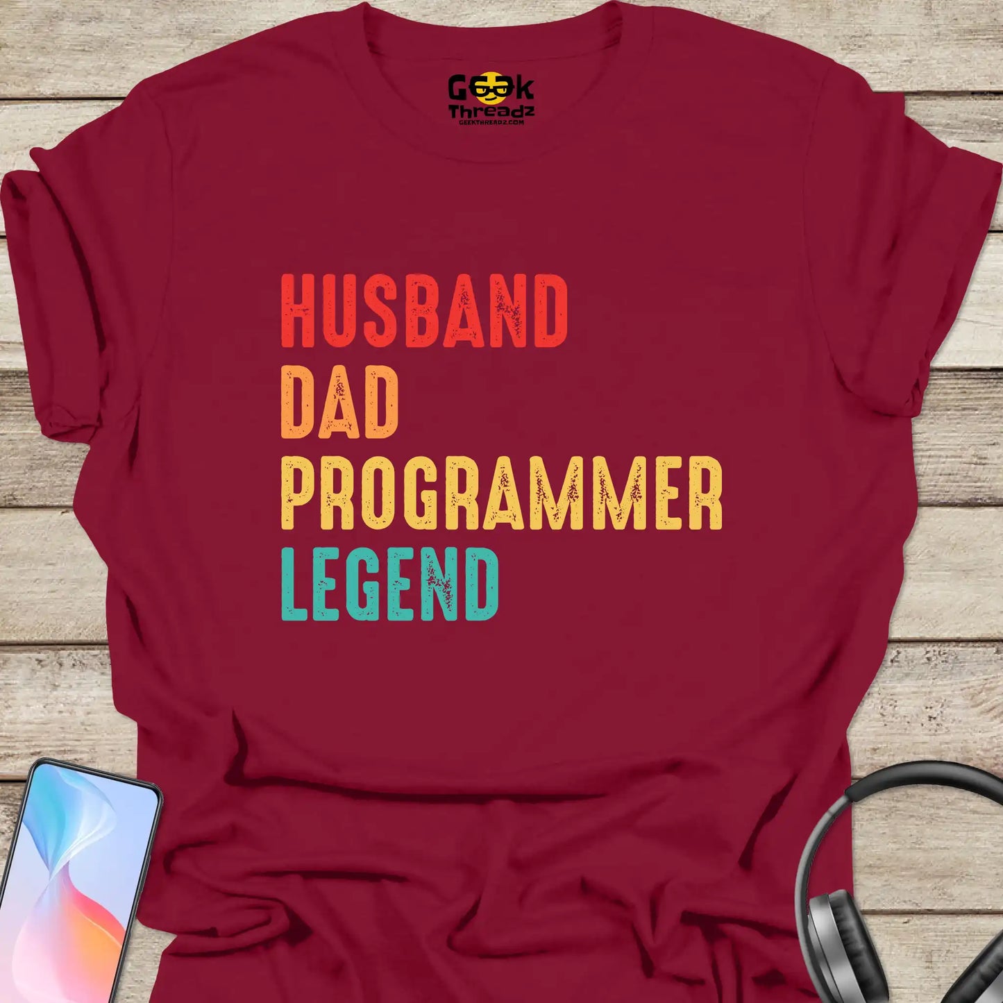 Husband Dad Programmer Legend T-shirt