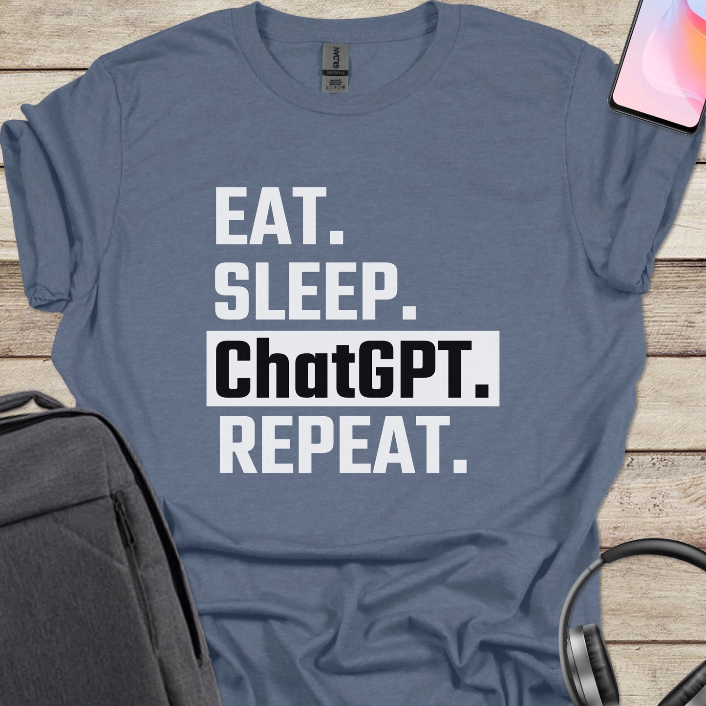 Eat Sleep ChatGPT Repeat T-shirt