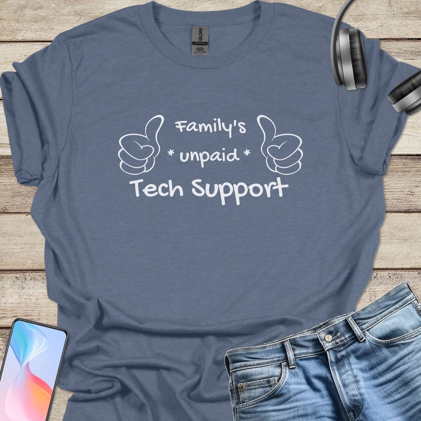 Family Unpaid Tech Support T-shirt