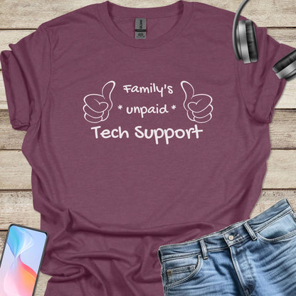 Family Unpaid Tech Support T-shirt