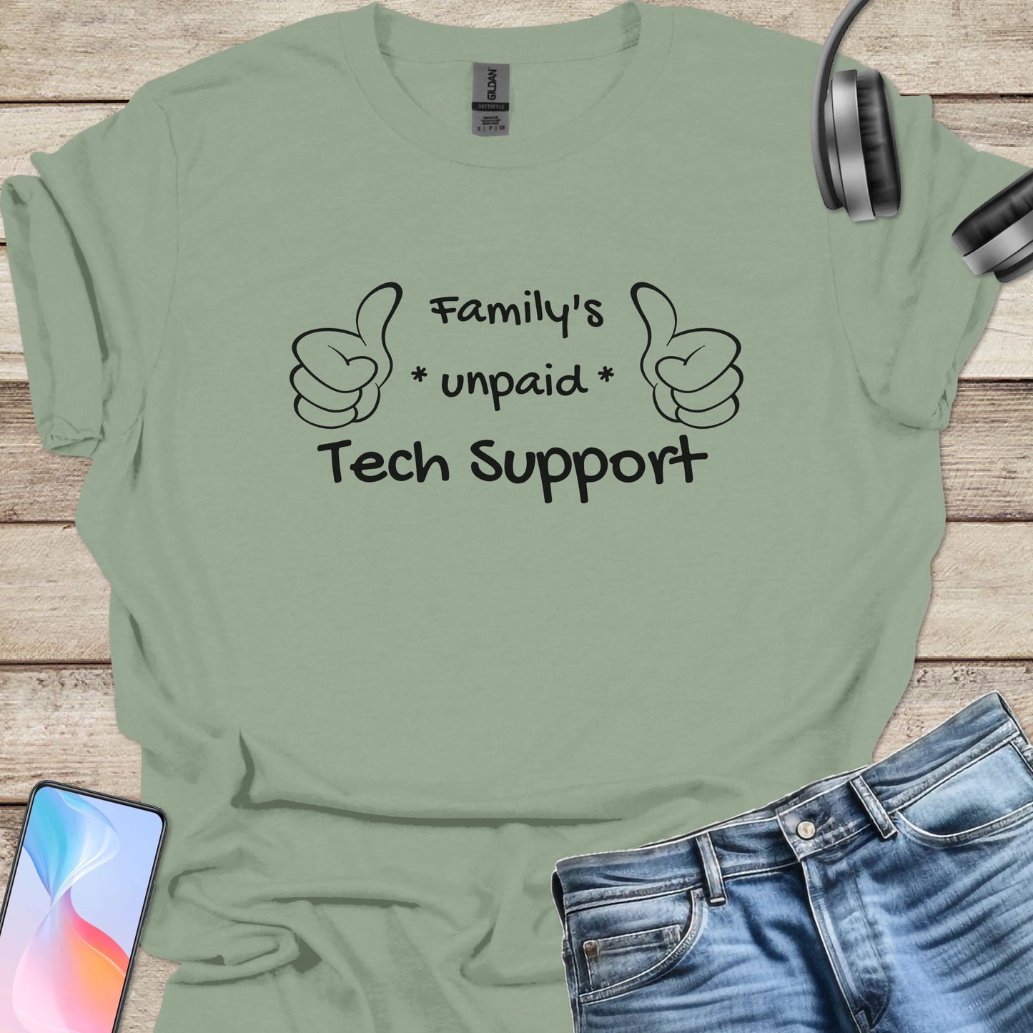 Family Unpaid Tech Support T-shirt