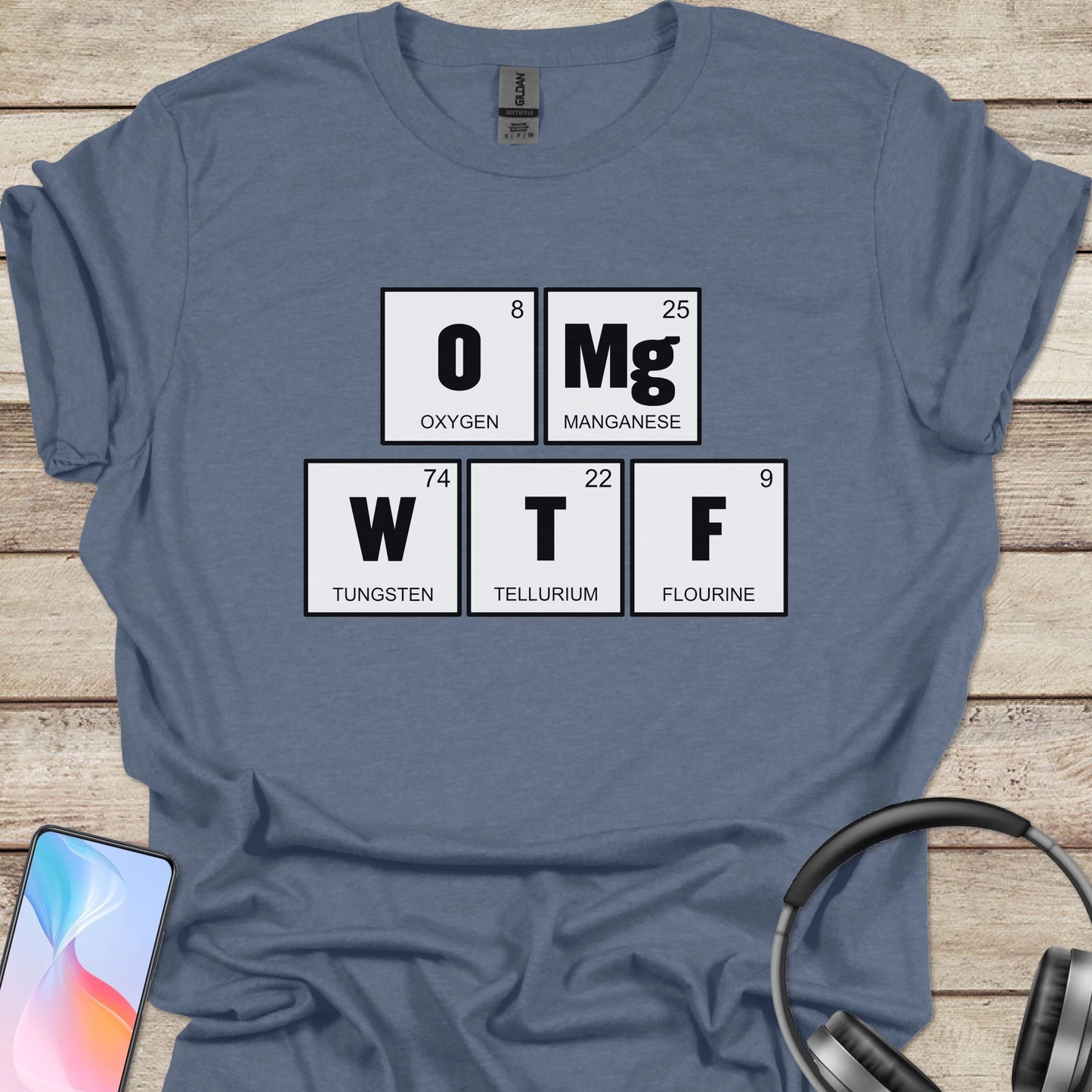 OMG WTF Periodic Table T-Shirt