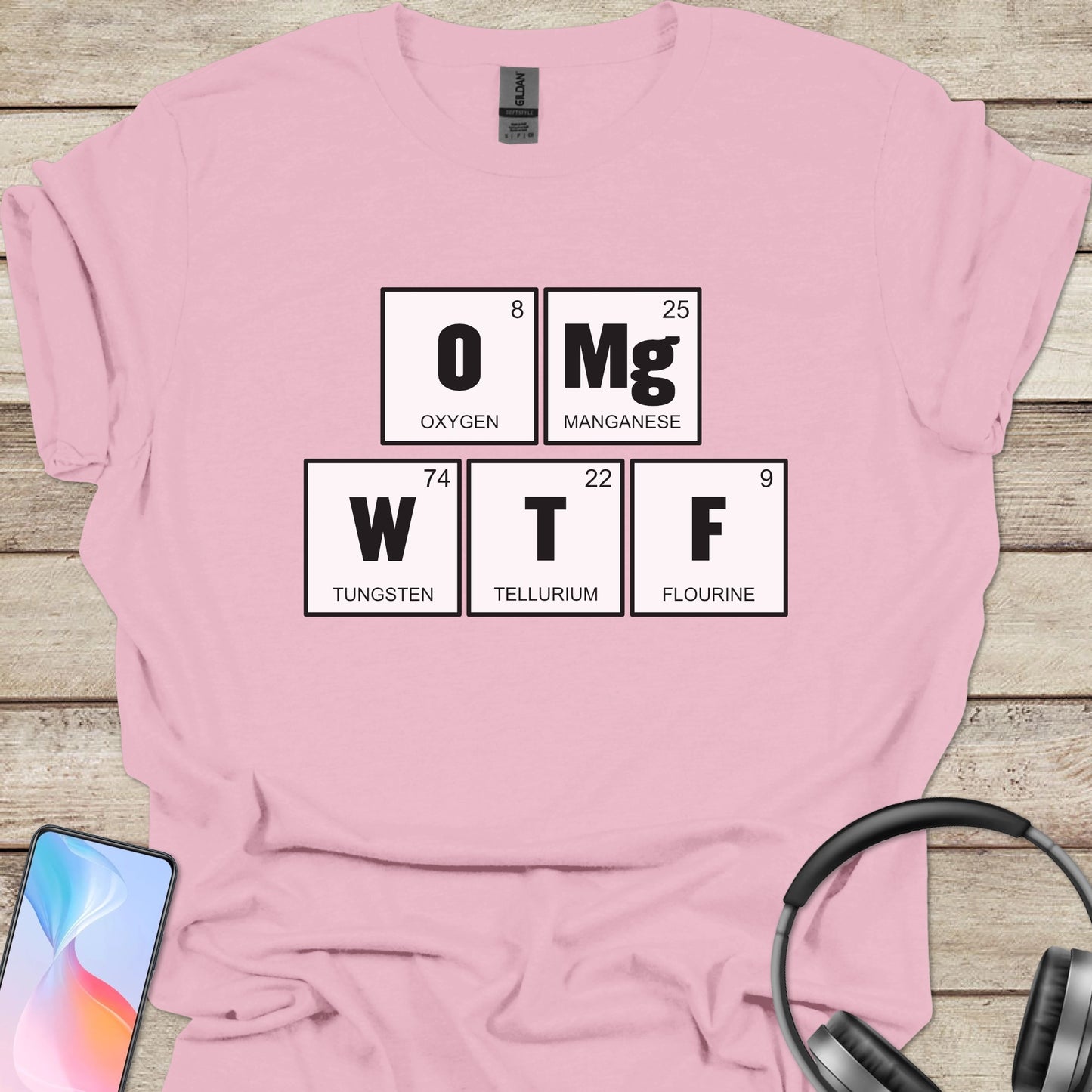 OMG WTF Periodic Table T-Shirt