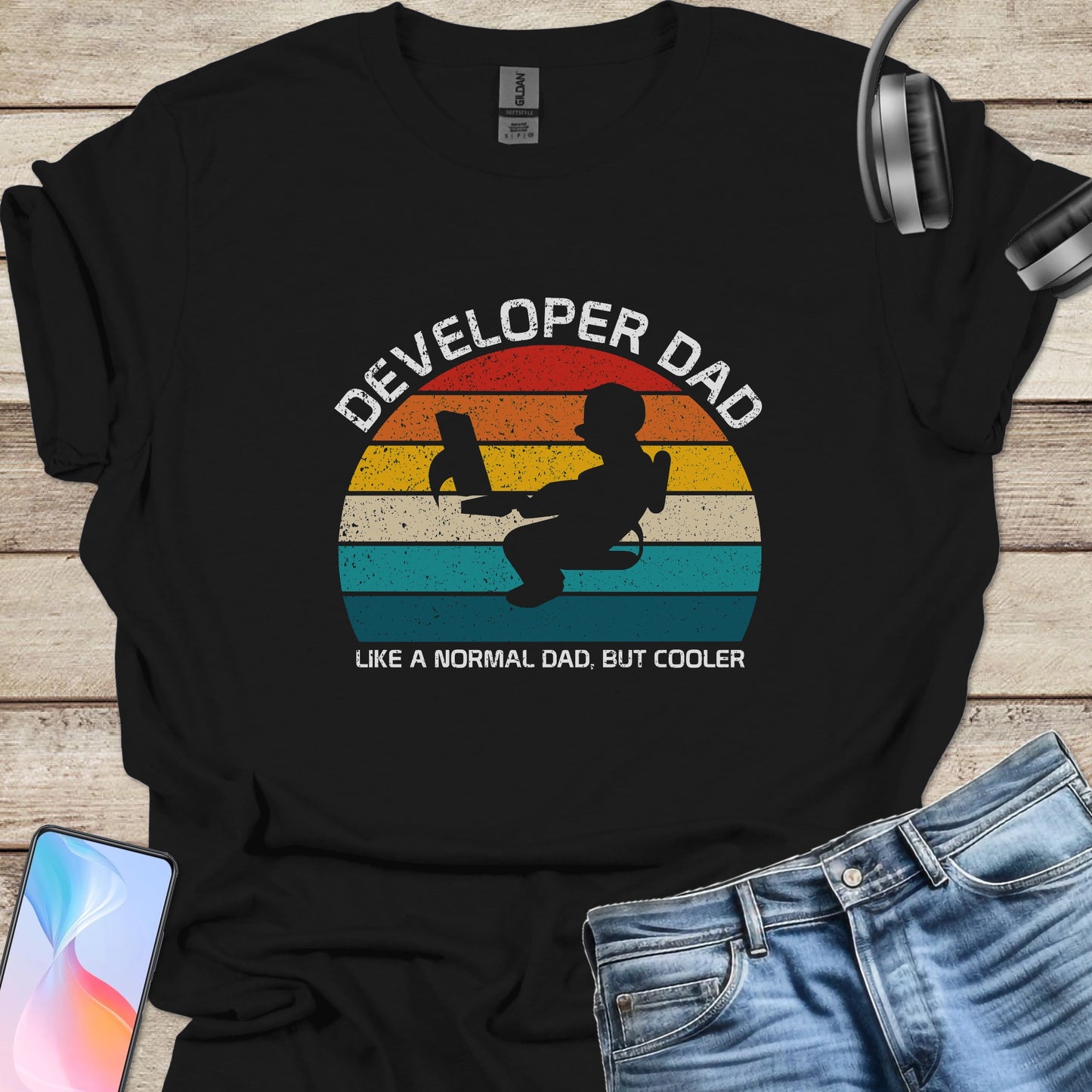 Developer Dad But Cooler T-shirt