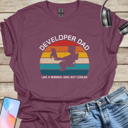 Developer Dad But Cooler T-shirt