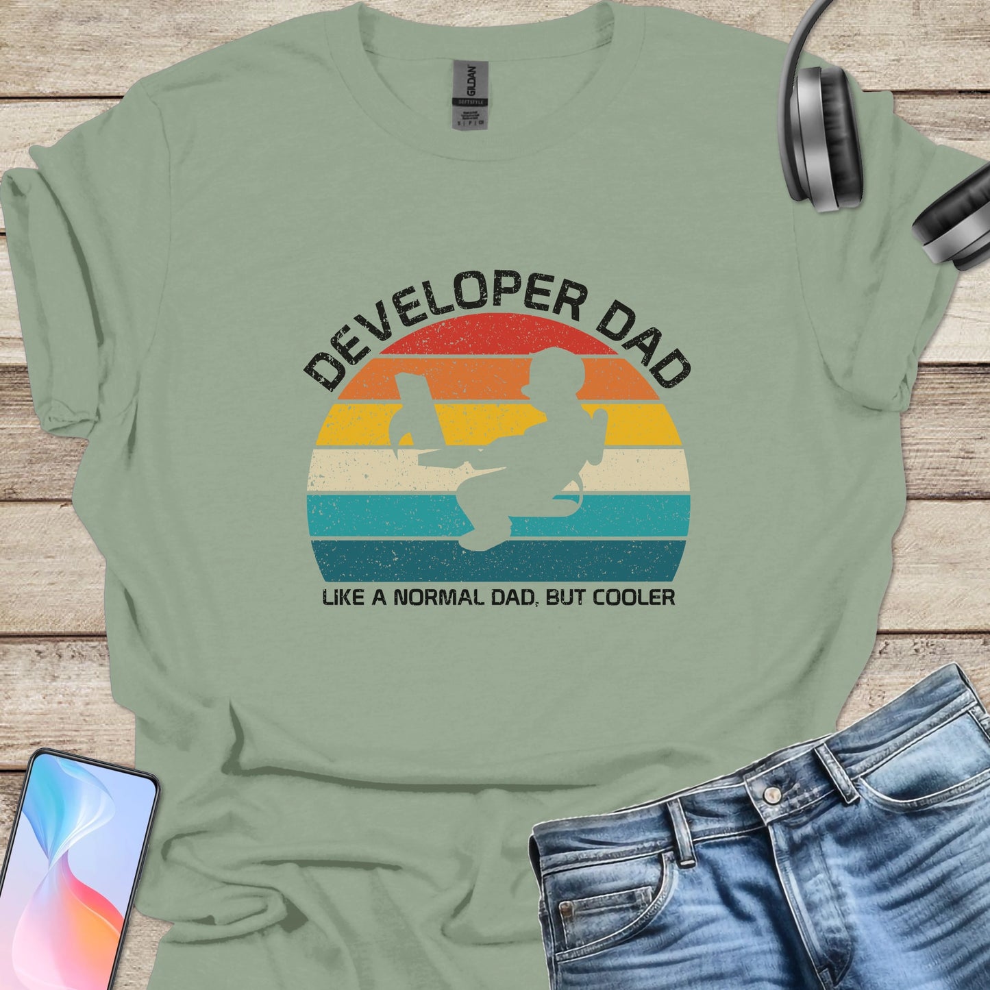 Developer Dad But Cooler T-shirt