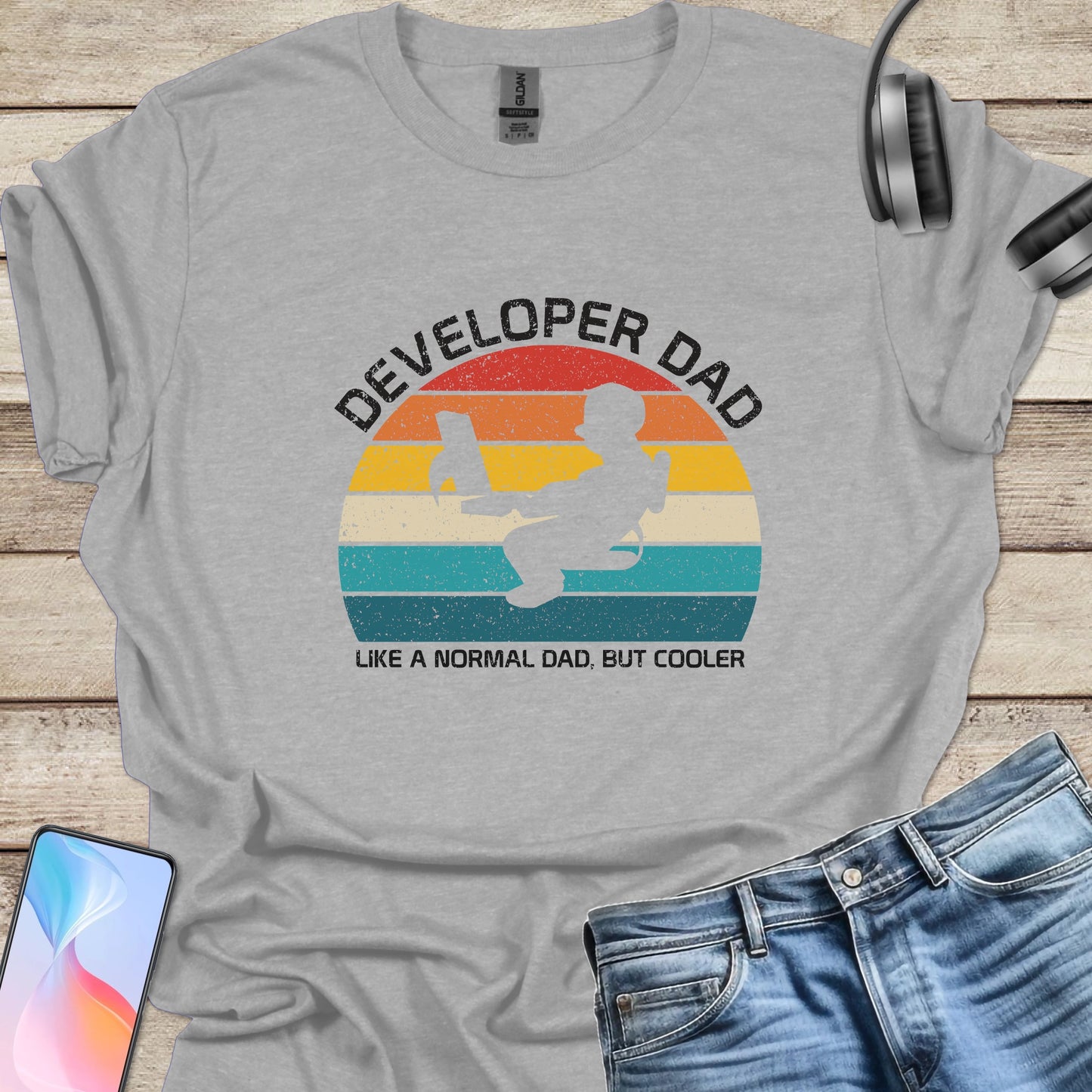 Developer Dad But Cooler T-shirt
