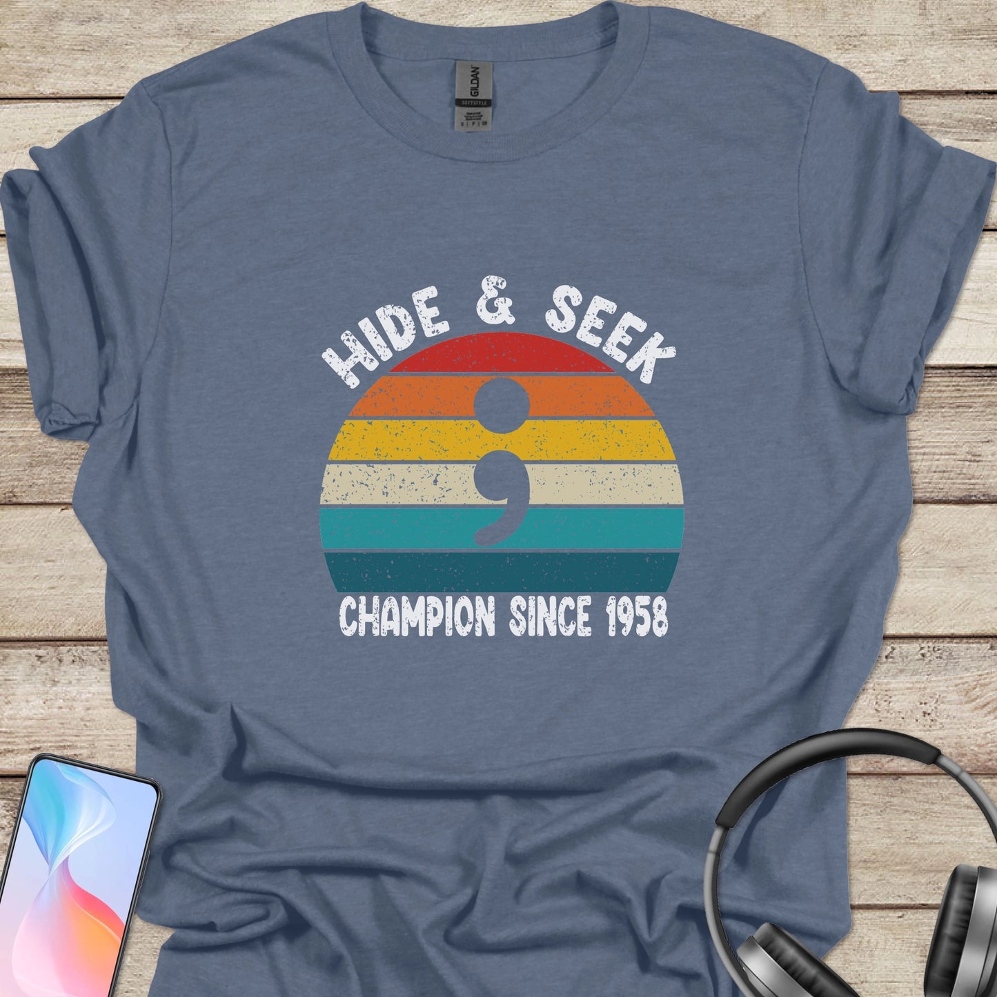 Semicolon hide and seek champion T-Shirt