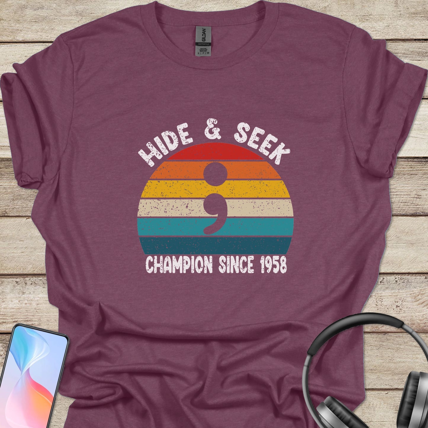 Semicolon hide and seek champion T-Shirt