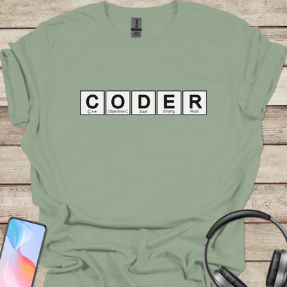 Coder Periodic Table T-shirt