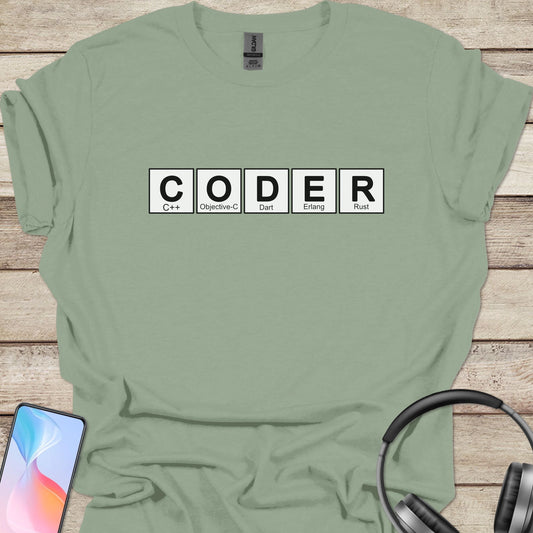 Coder Periodic Table T-shirt