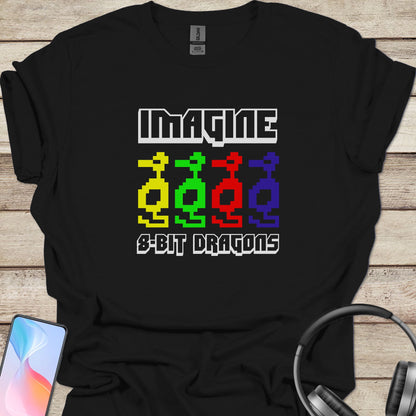 Imagine 8-Bit Dragons T-shirt