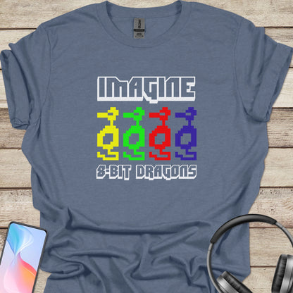 Imagine 8-Bit Dragons T-shirt