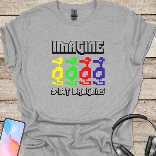 Imagine 8-Bit Dragons T-shirt